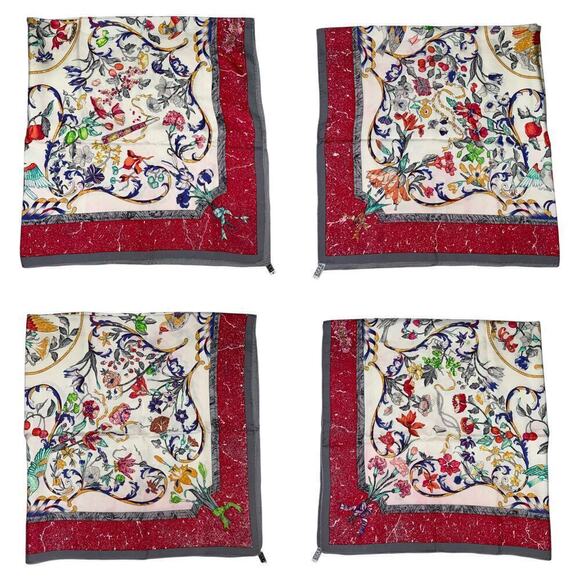 HERMES PIERRES D'ORIENT ET D'OCCIDENT SILK SCARF BY ZOE PAUWELS 90 CM SILK - Picture 8 of 16